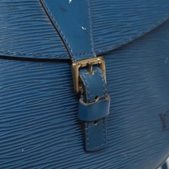 LOUIS VUITTON Epi June Feuille Shoulder Bag Blue - Picture 10 of 16